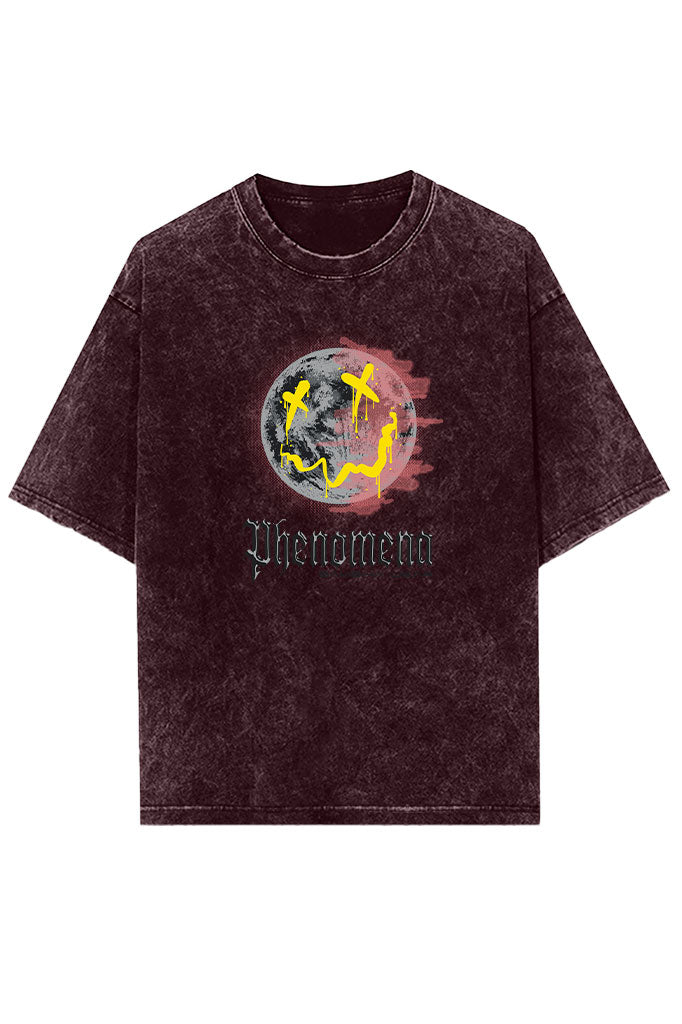 Phenomena Acid Wash Oversized T-Shirt