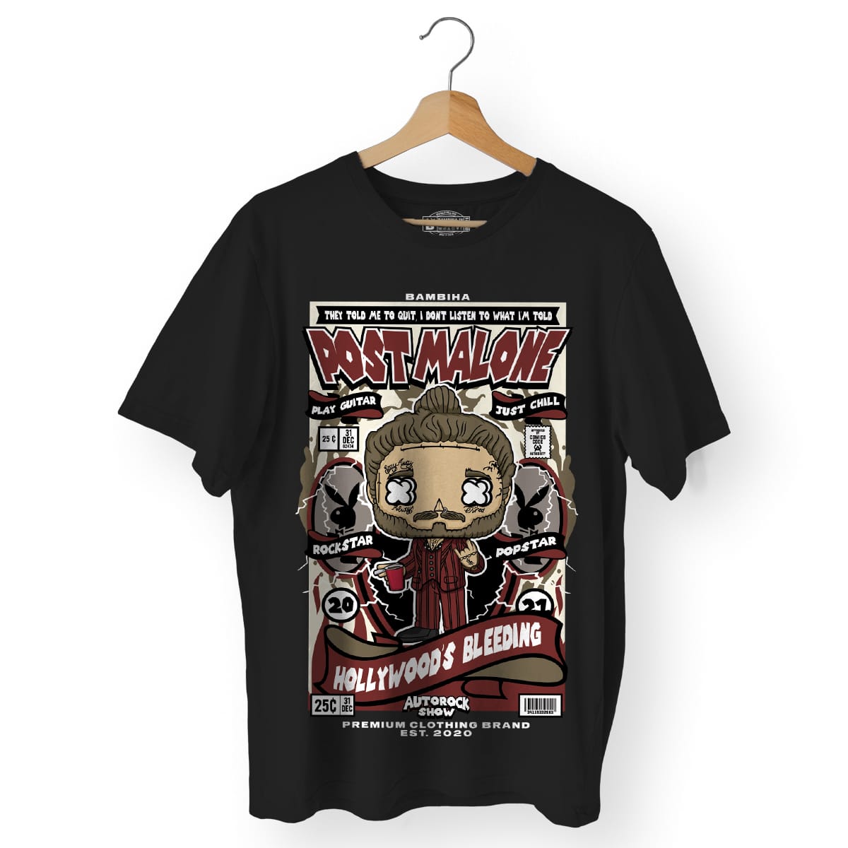 Post Malone Cartoon T-Shirt