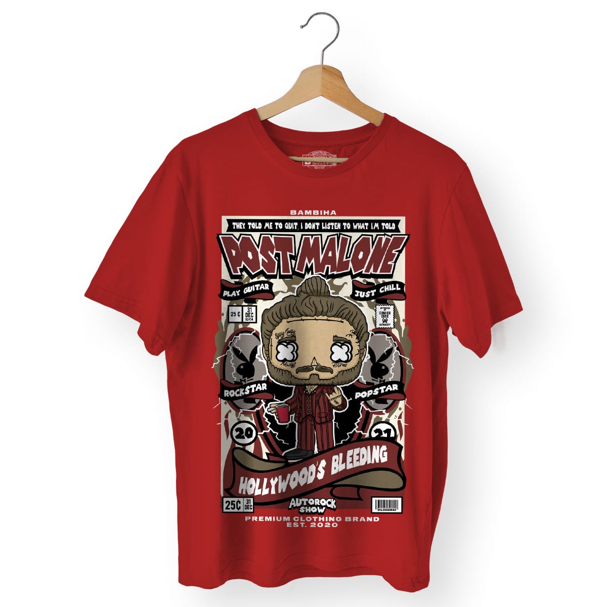 Post Malone Cartoon T-Shirt