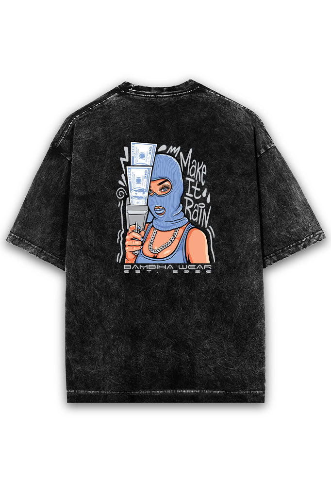 Rainmaker Swagger Acid Wash Oversized T-Shirt
