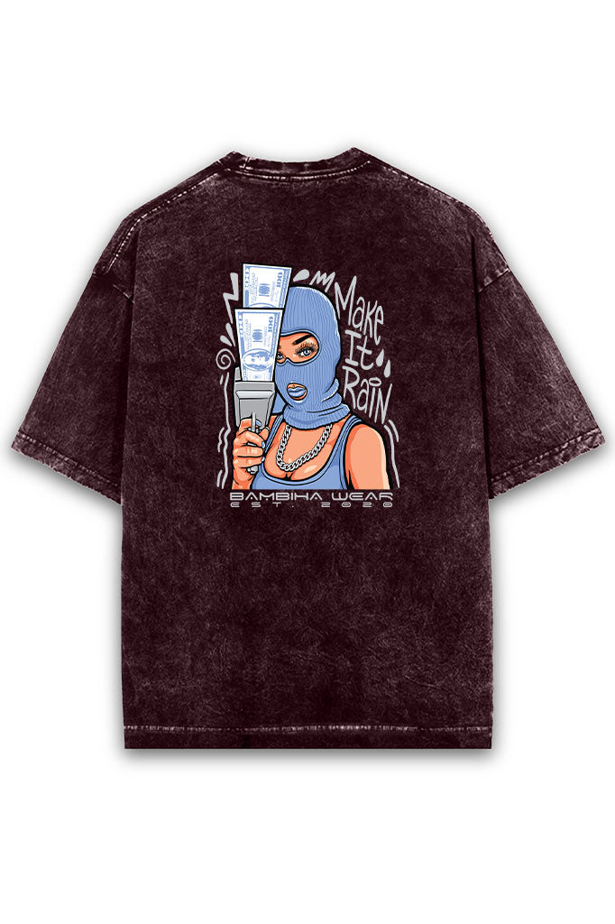 Rainmaker Swagger Acid Wash Oversized T-Shirt