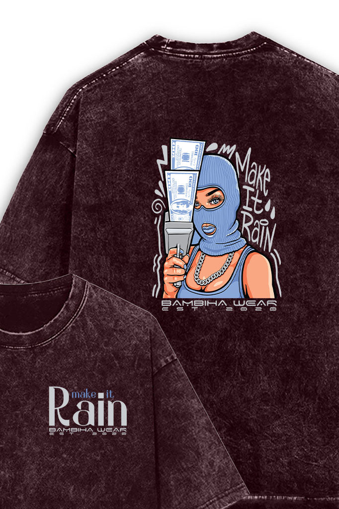 Rainmaker Swagger Acid Wash Oversized T-Shirt