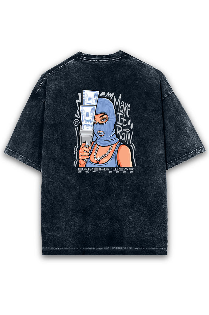 Rainmaker Swagger Acid Wash Oversized T-Shirt