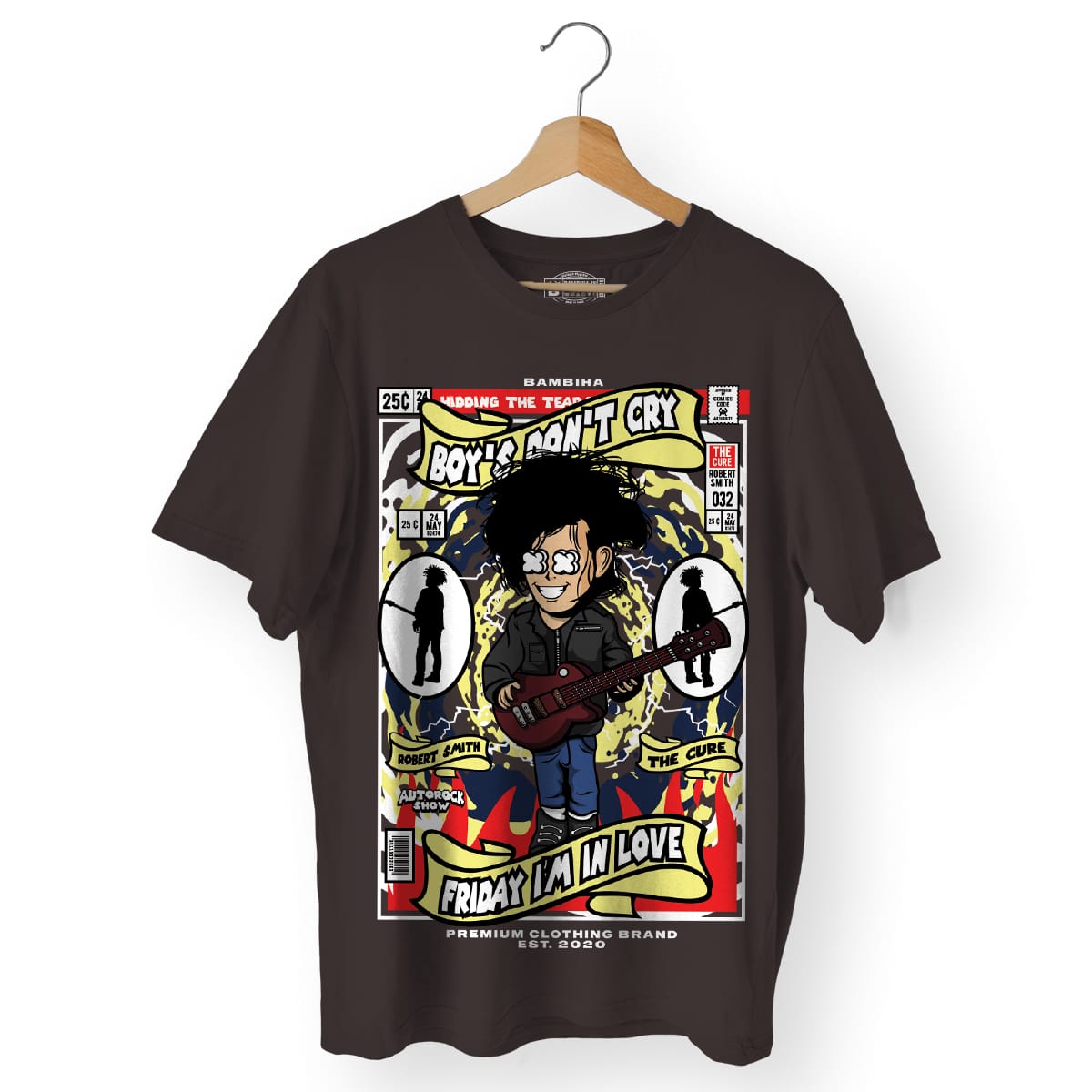 Robert Smith The Cure Cartoon T-Shirt