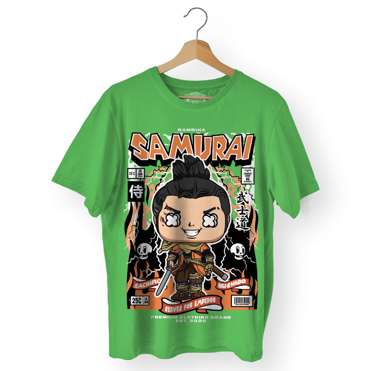Samurai Cartoon T-Shirt