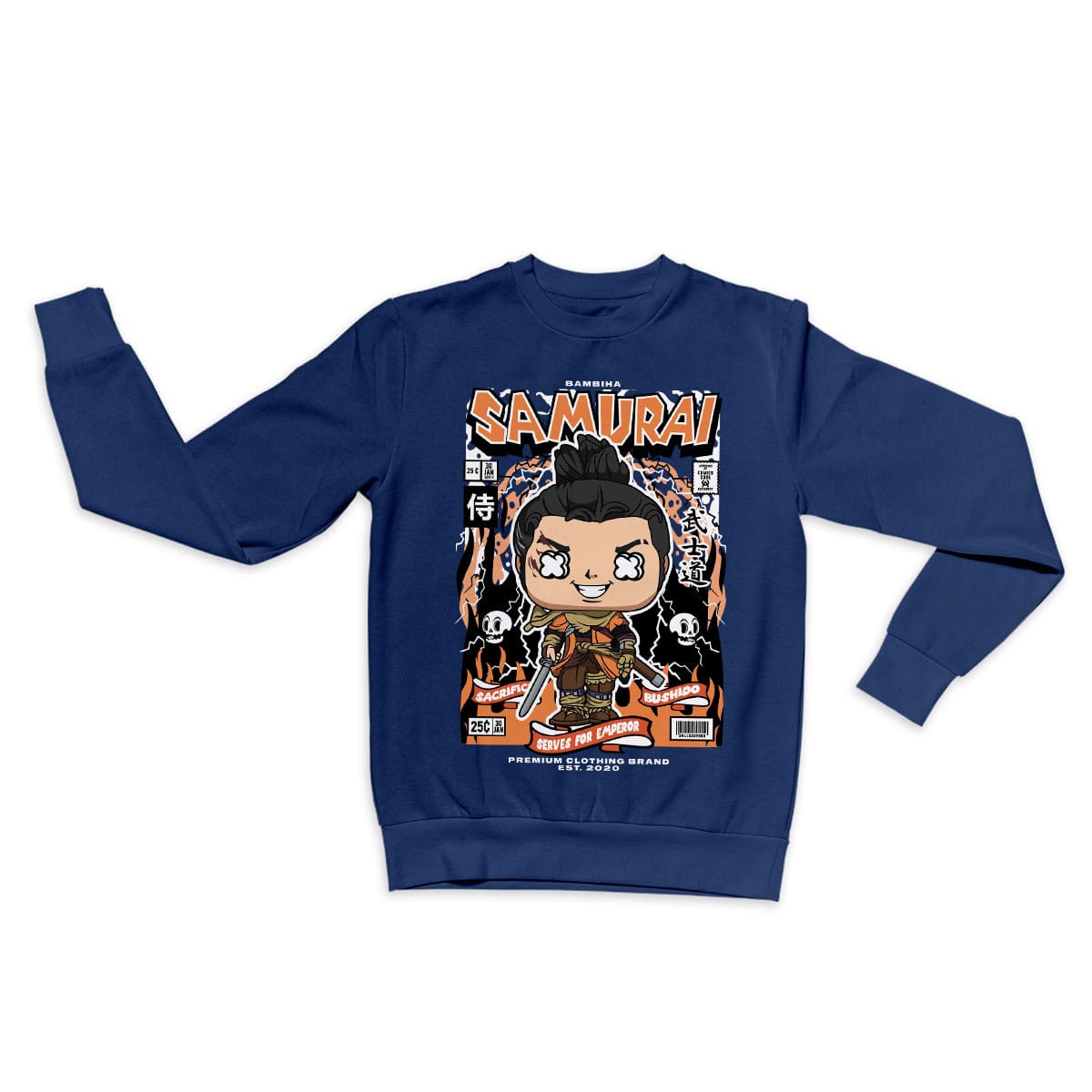 Samurai Cartoon Sweatshirt