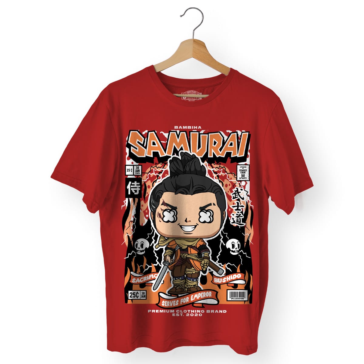 Samurai Cartoon T-Shirt