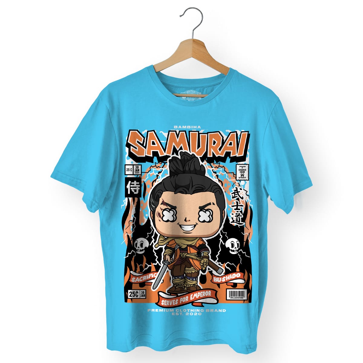 Samurai Cartoon T-Shirt