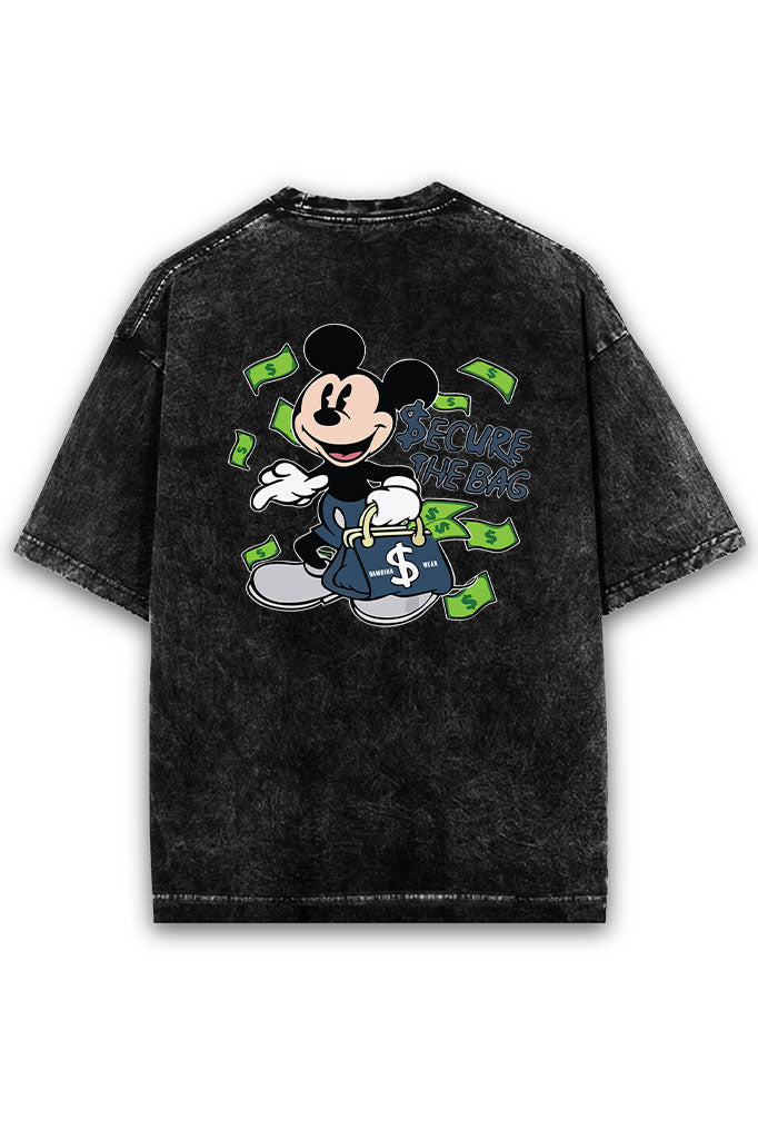 Secure the Bag Acid Wash Oversized T-Shirt