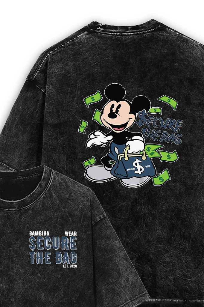 Secure the Bag Acid Wash Oversized T-Shirt