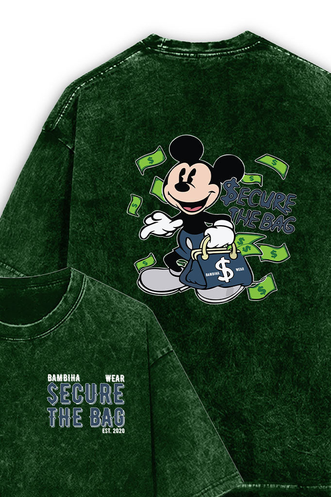 Secure the Bag Acid Wash Oversized T-Shirt
