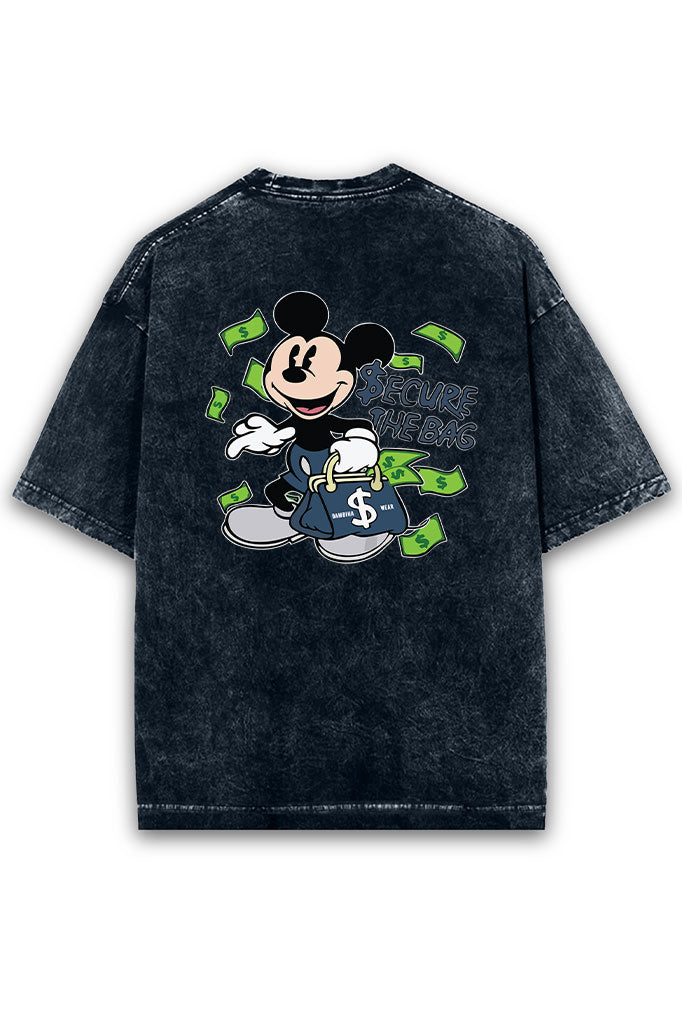 Secure the Bag Acid Wash Oversized T-Shirt