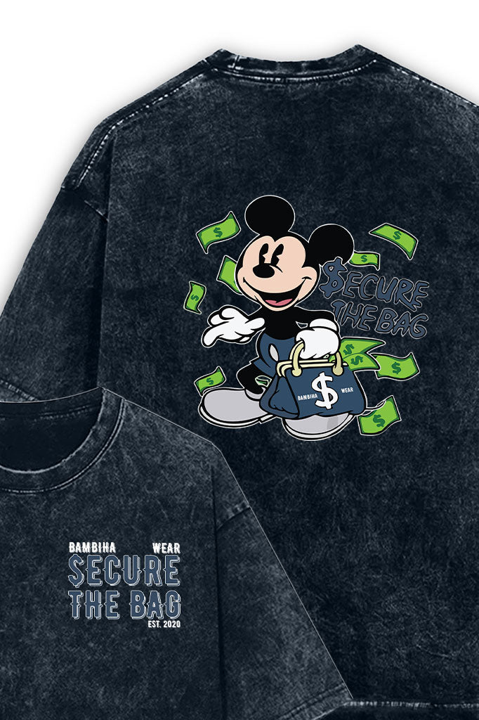Secure the Bag Acid Wash Oversized T-Shirt