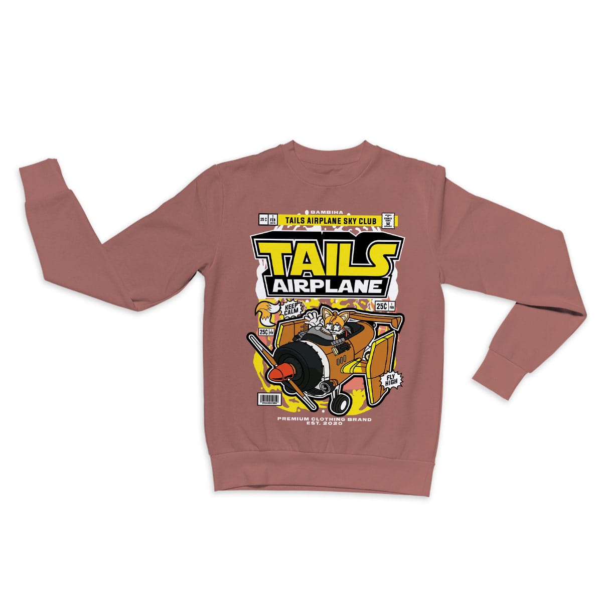 Sonic Tails Airplane Cartoon Sweatshirt