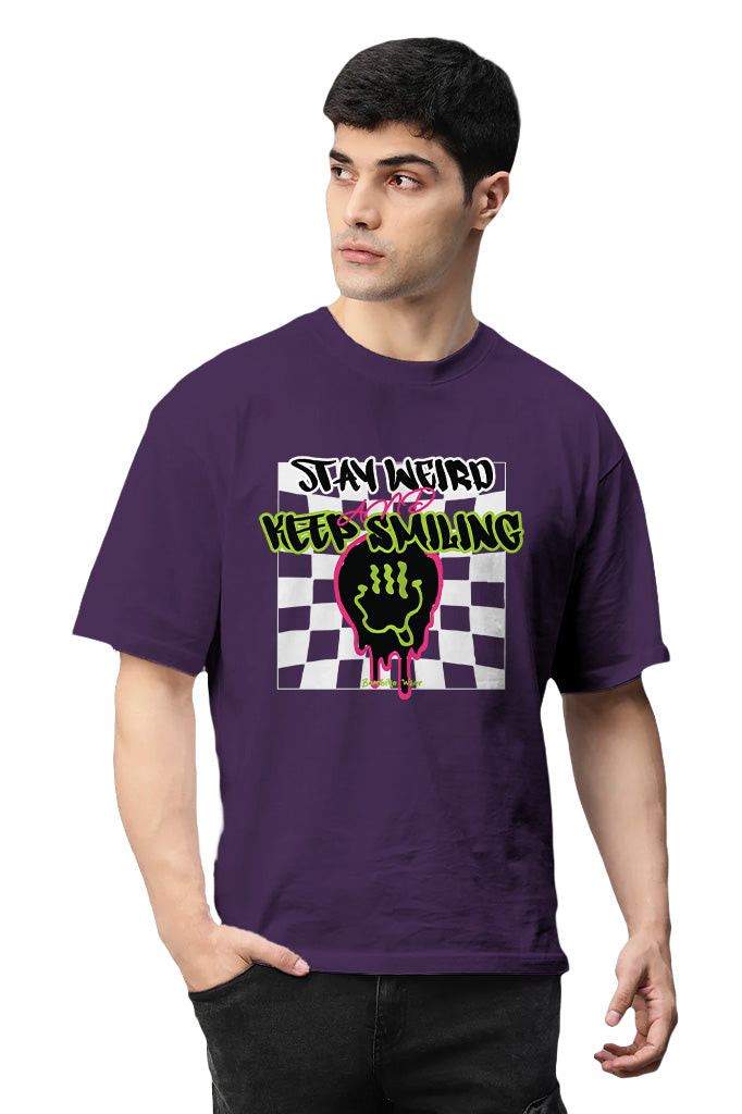Stay Weird & Keep Smiling Oversized T-Shirt