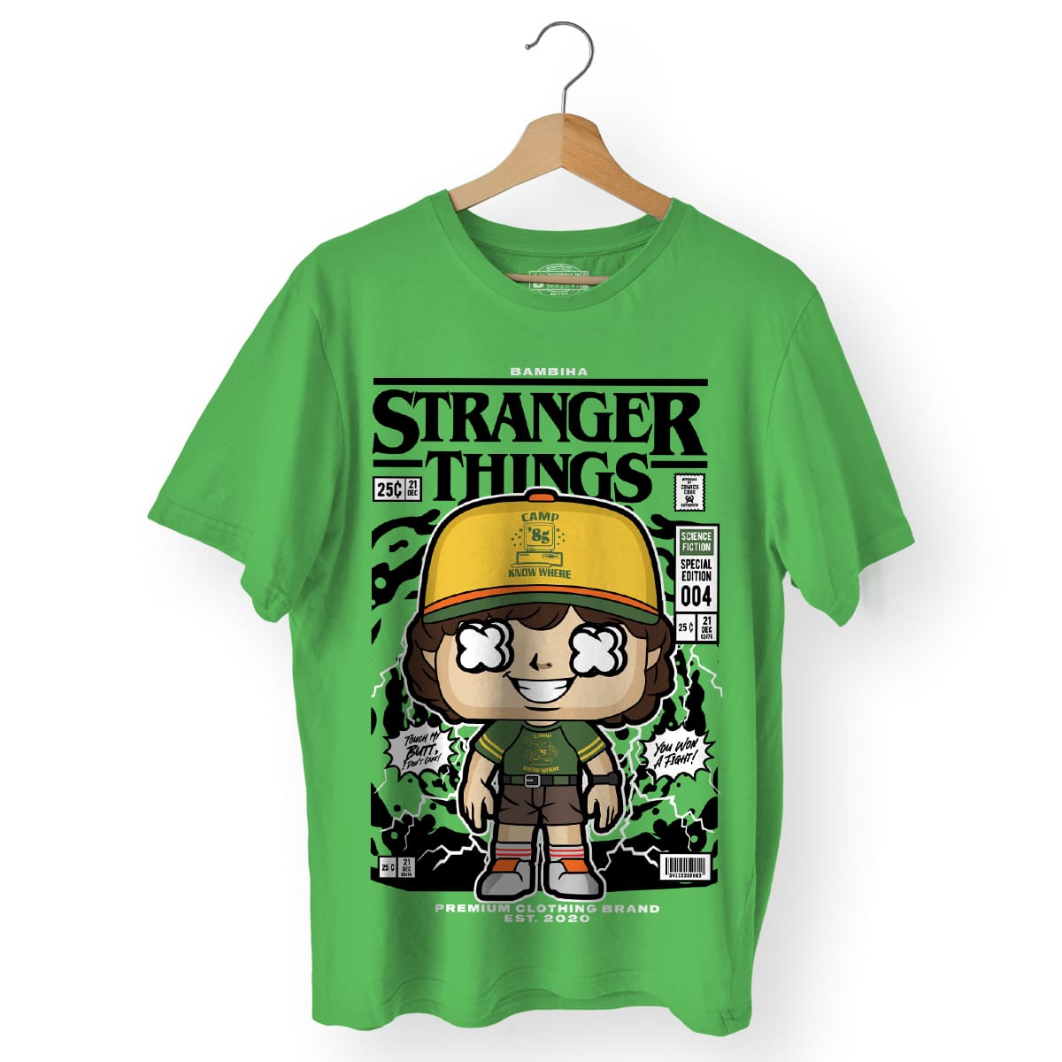 Stranger Things Dustin Cartoon T-Shirt
