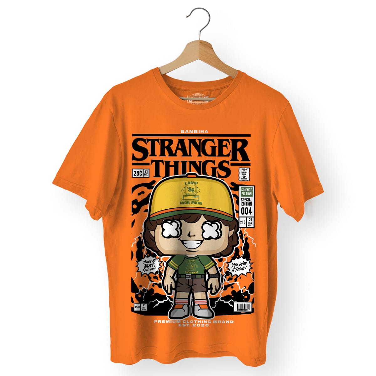 Stranger Things Dustin Cartoon T-Shirt