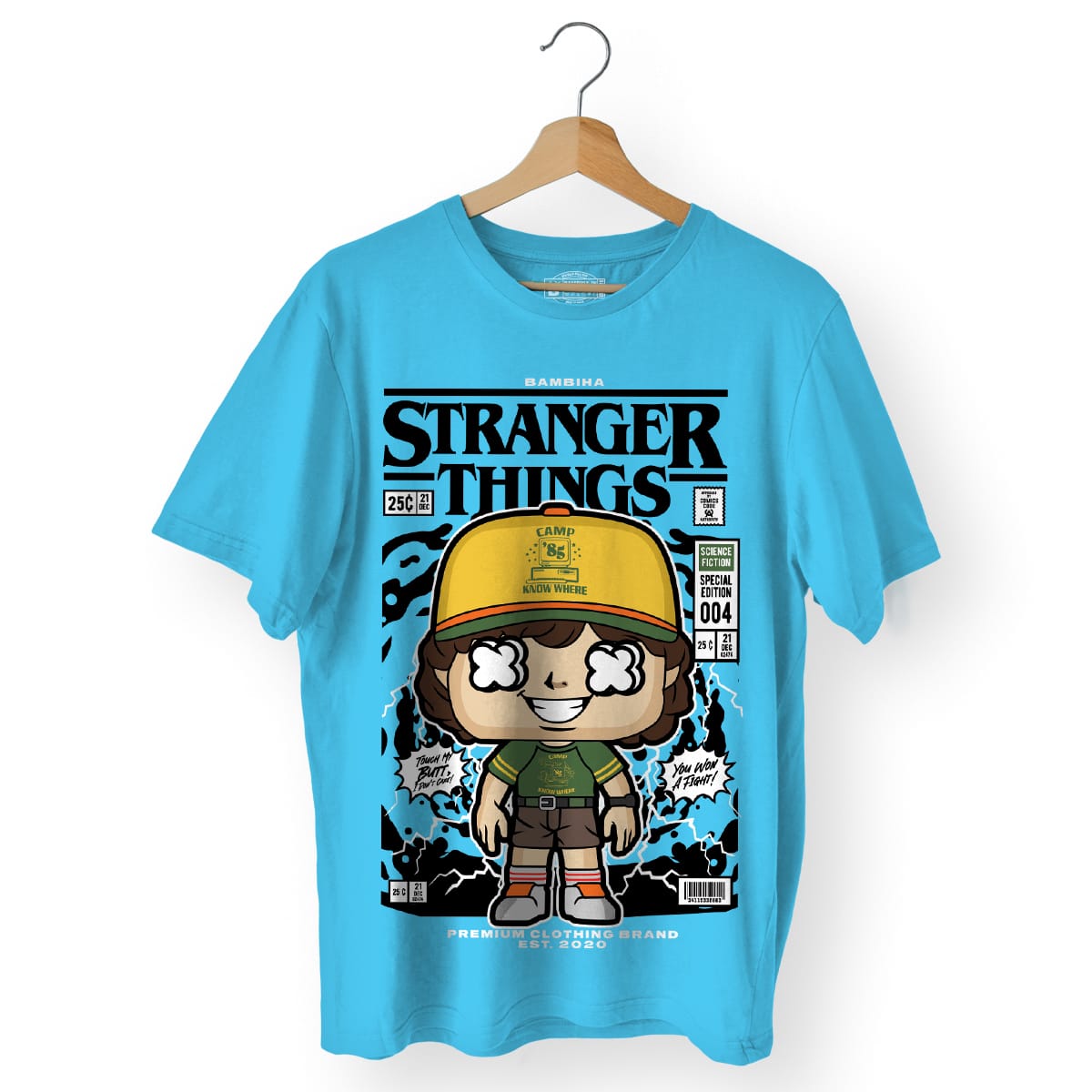 Stranger Things Dustin Cartoon T-Shirt