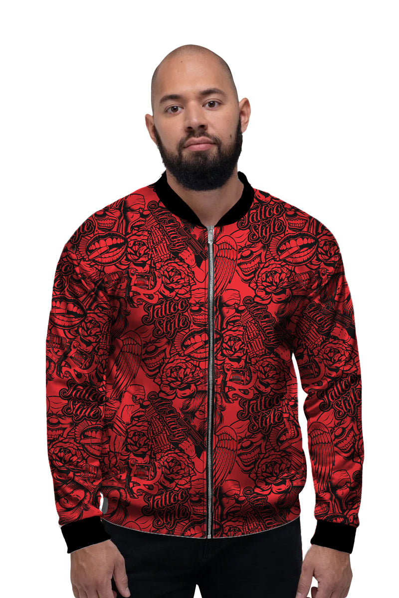 Tattoo Style Bomber Jacket