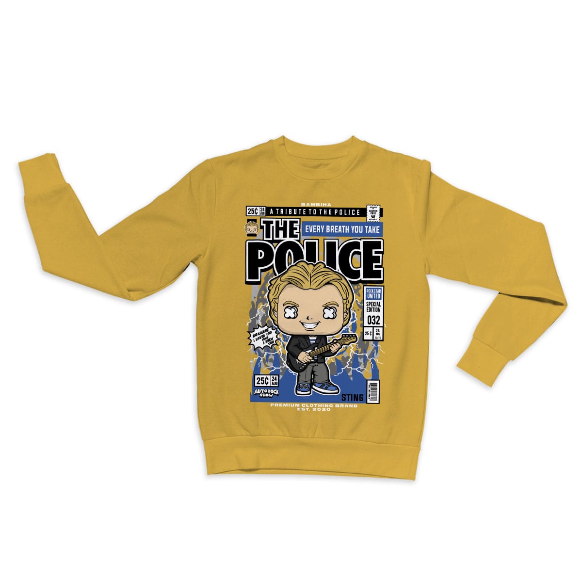 The Police Sting Cartoon Sweatshirt
