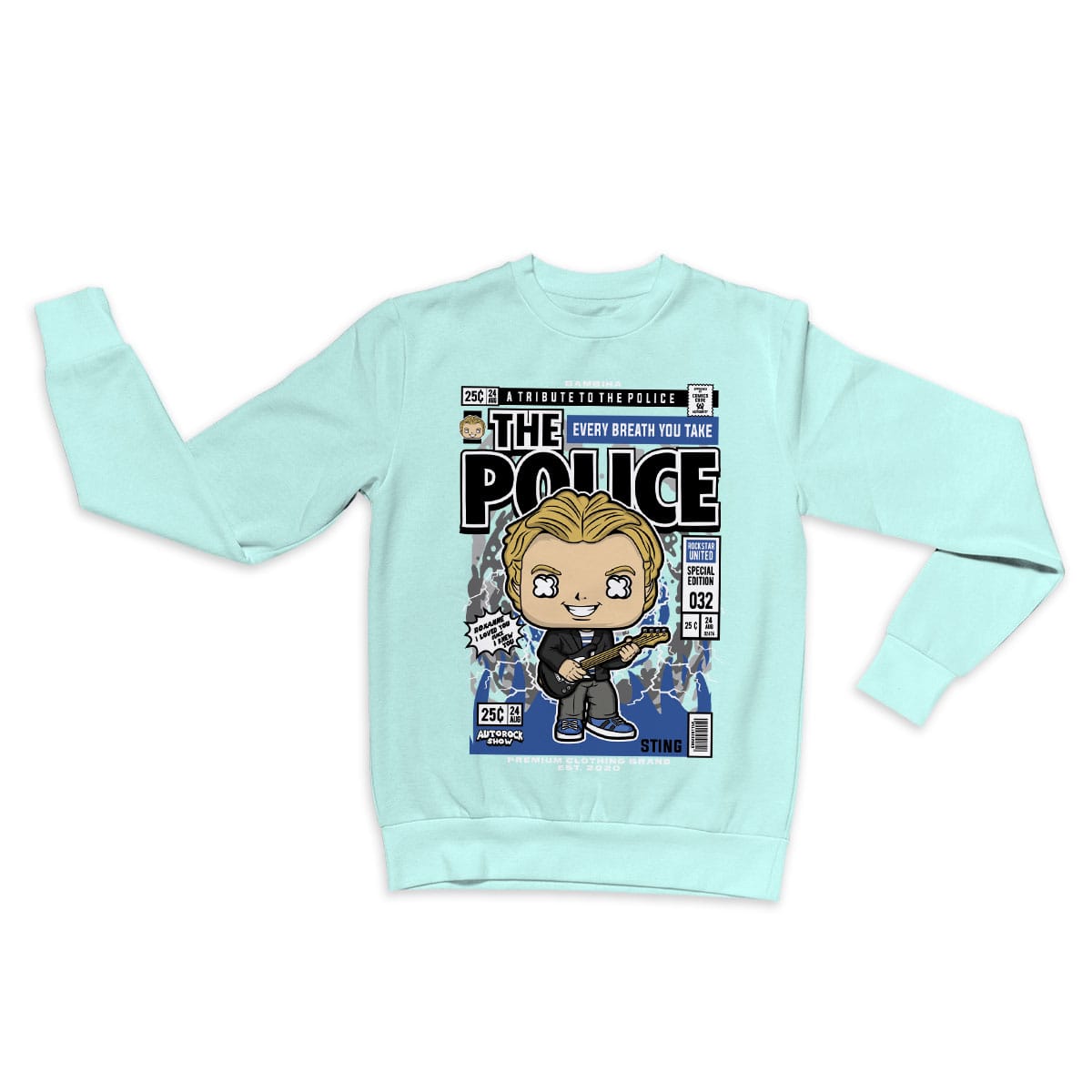 The Police Sting Cartoon Sweatshirt