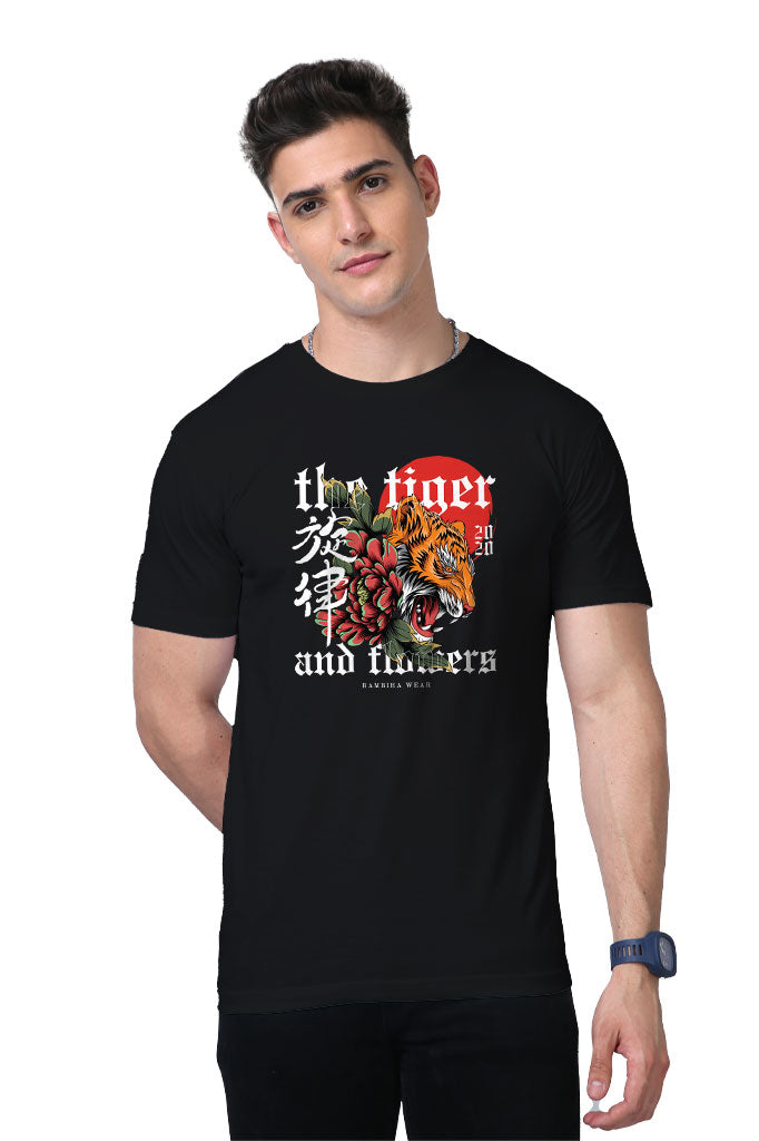 The Tiger and Flowers T-Shirt
