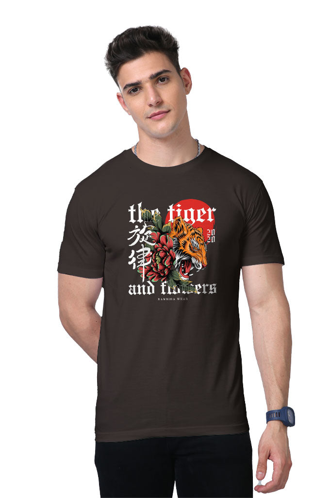 The Tiger and Flowers T-Shirt