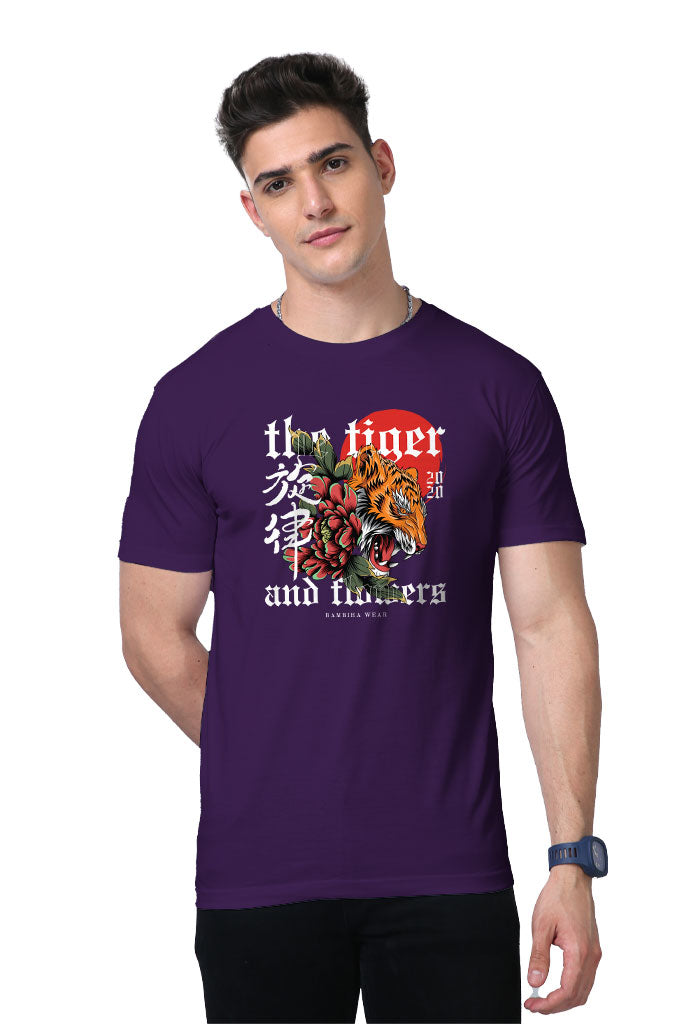 The Tiger and Flowers T-Shirt