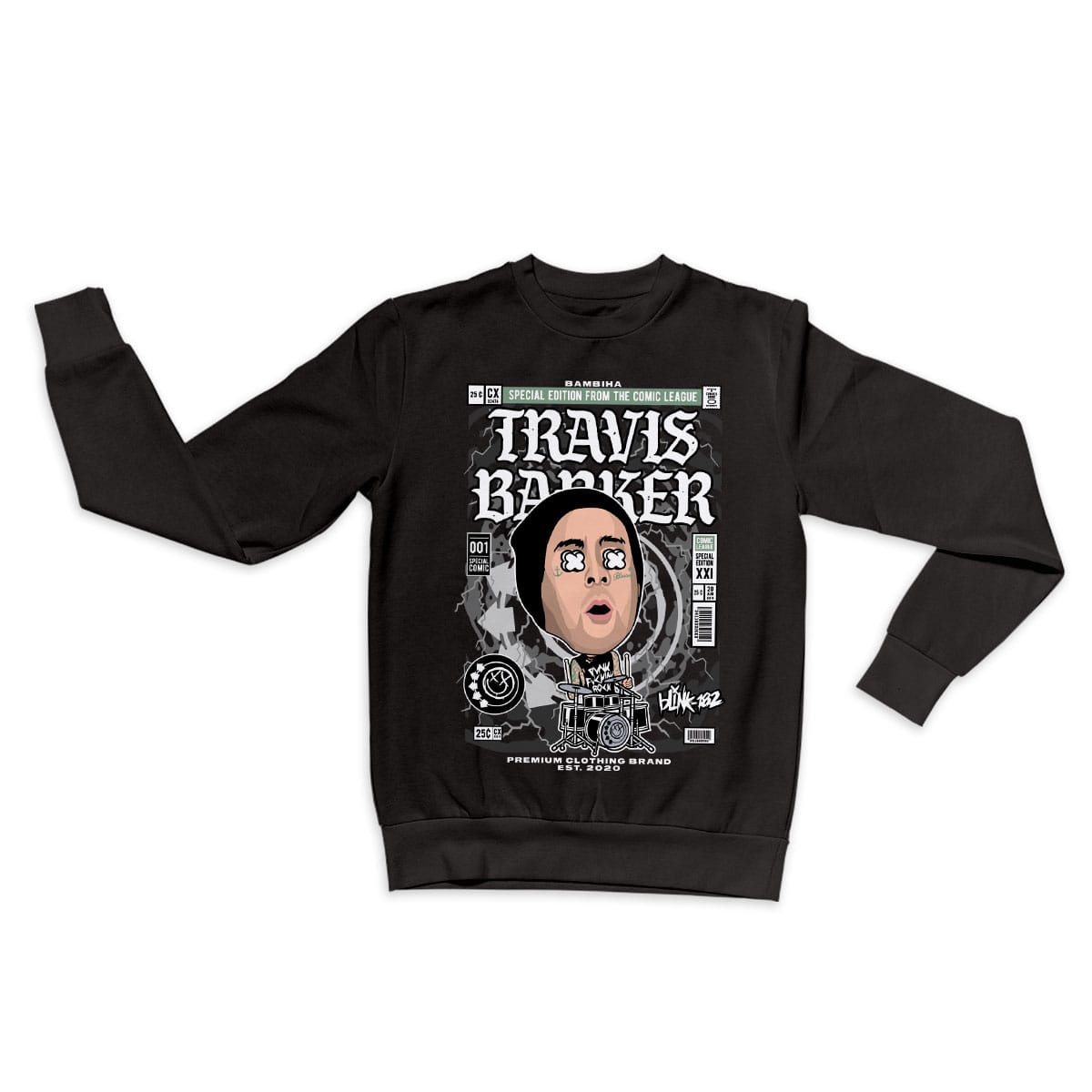 Travis Barker Cartoon Sweatshirt Sweatshirt