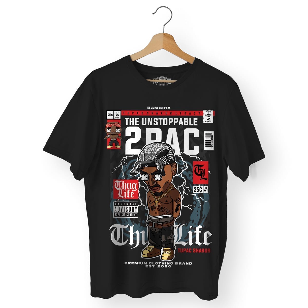 Tupac Cartoon T-Shirt