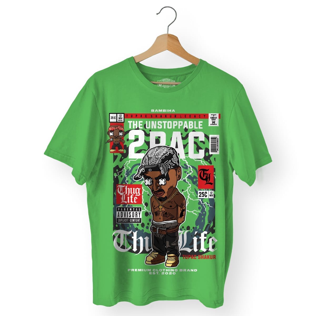 Tupac Cartoon T-Shirt