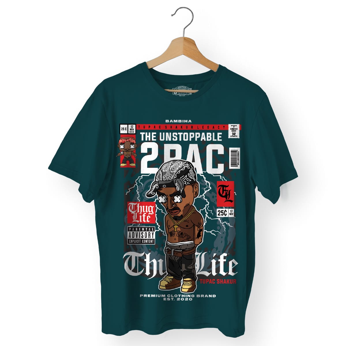 Tupac Cartoon T-Shirt
