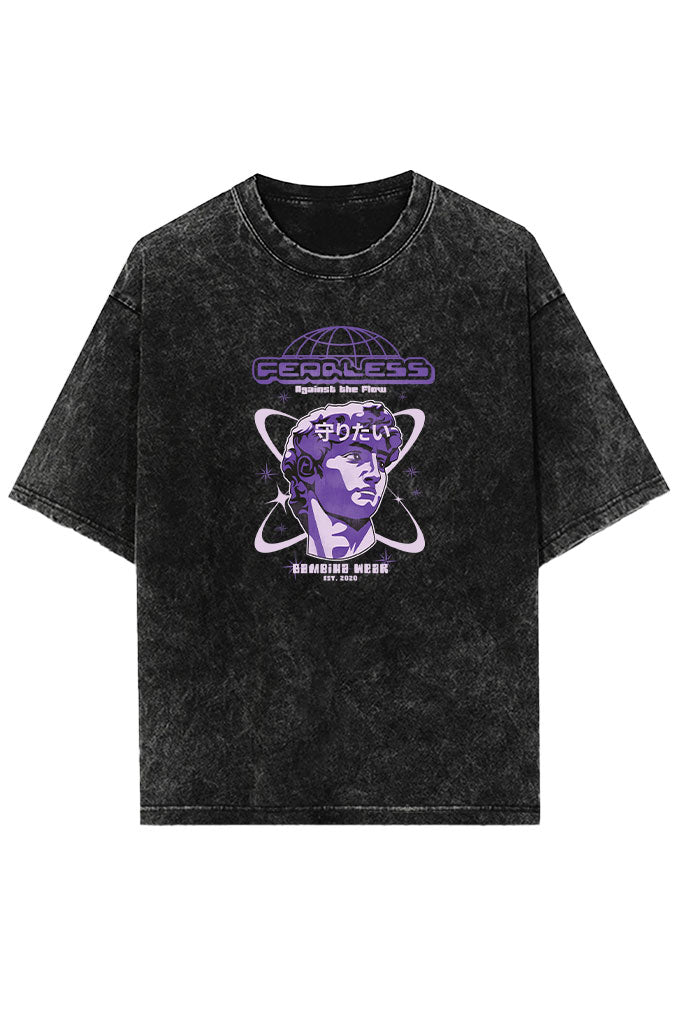 Unyielding Flow Acid Wash Oversized T-Shirt