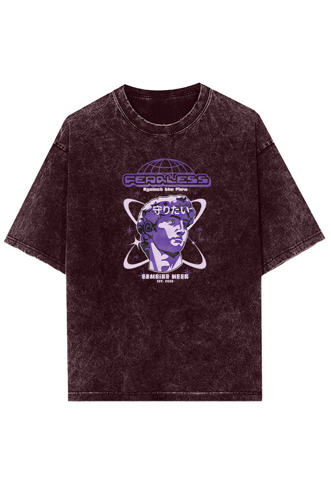 Unyielding Flow Acid Wash Oversized T-Shirt