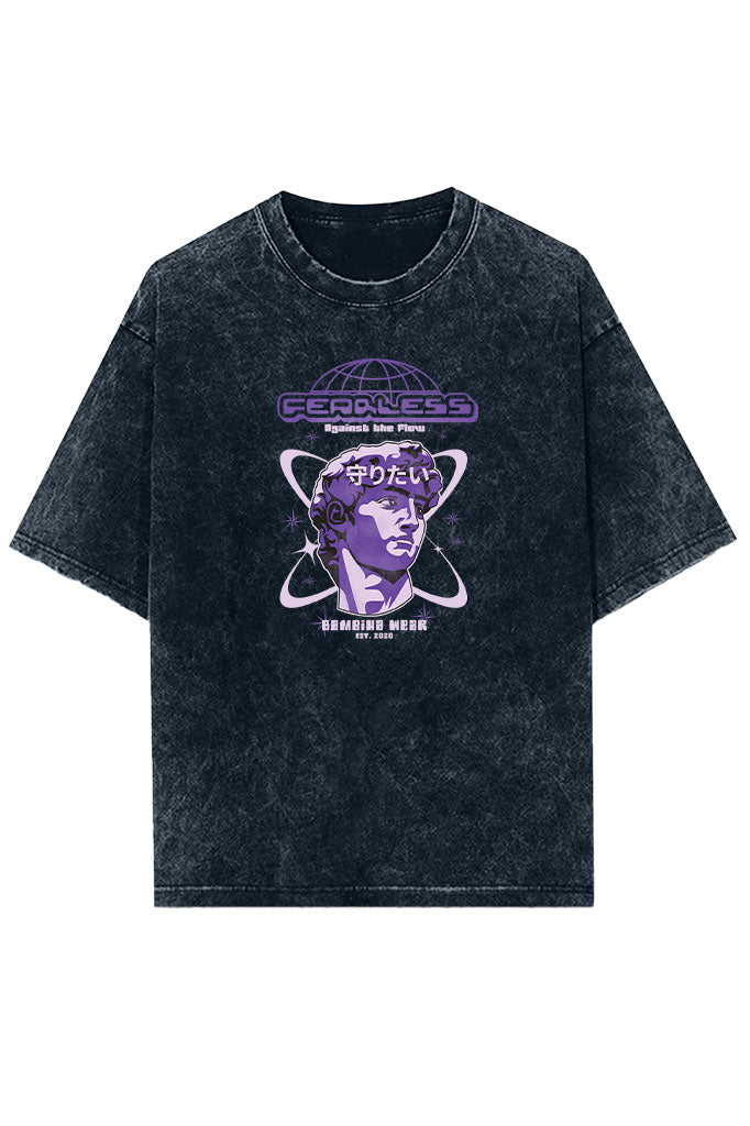 Unyielding Flow Acid Wash Oversized T-Shirt