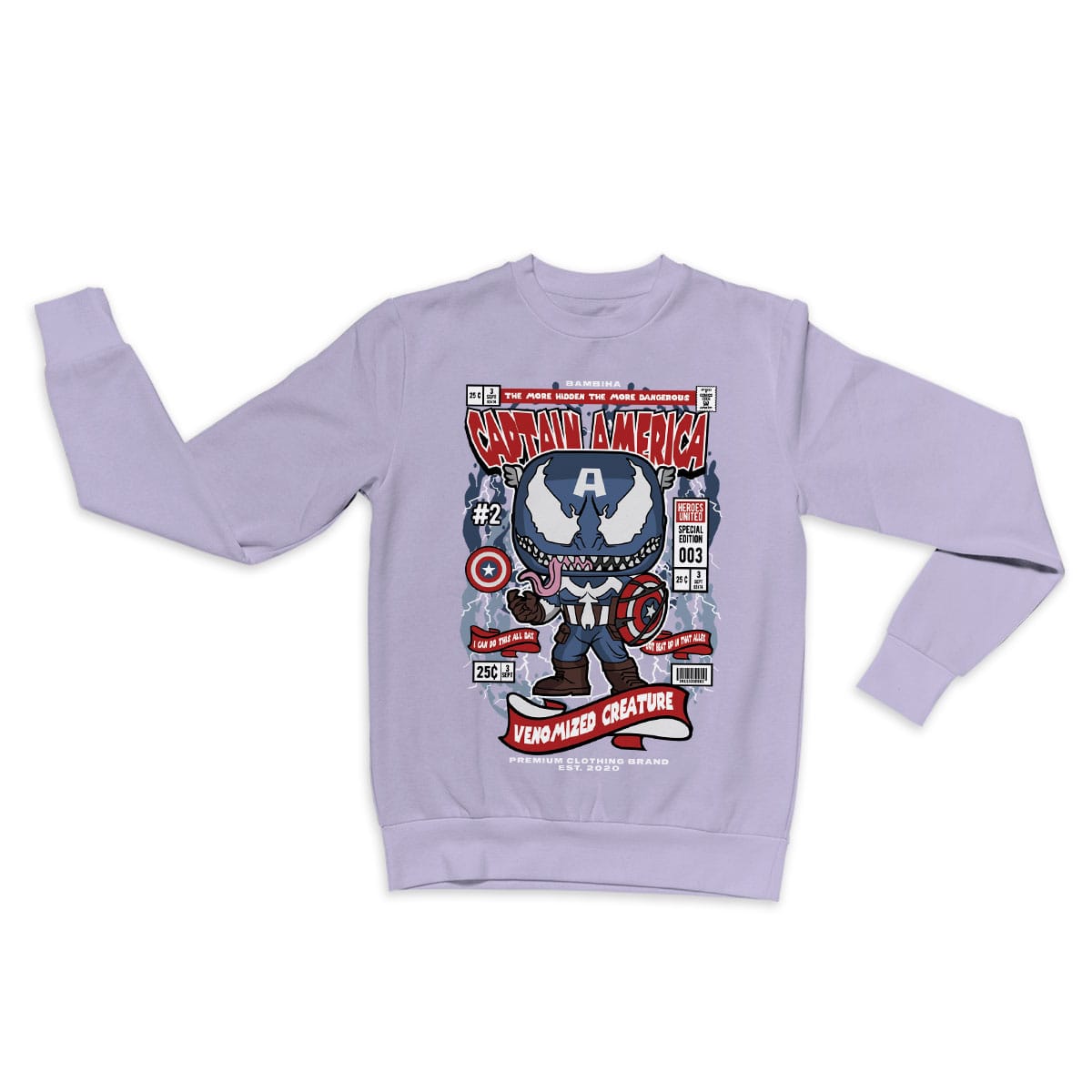 Venom Captain America Cartoon Sweatshirt