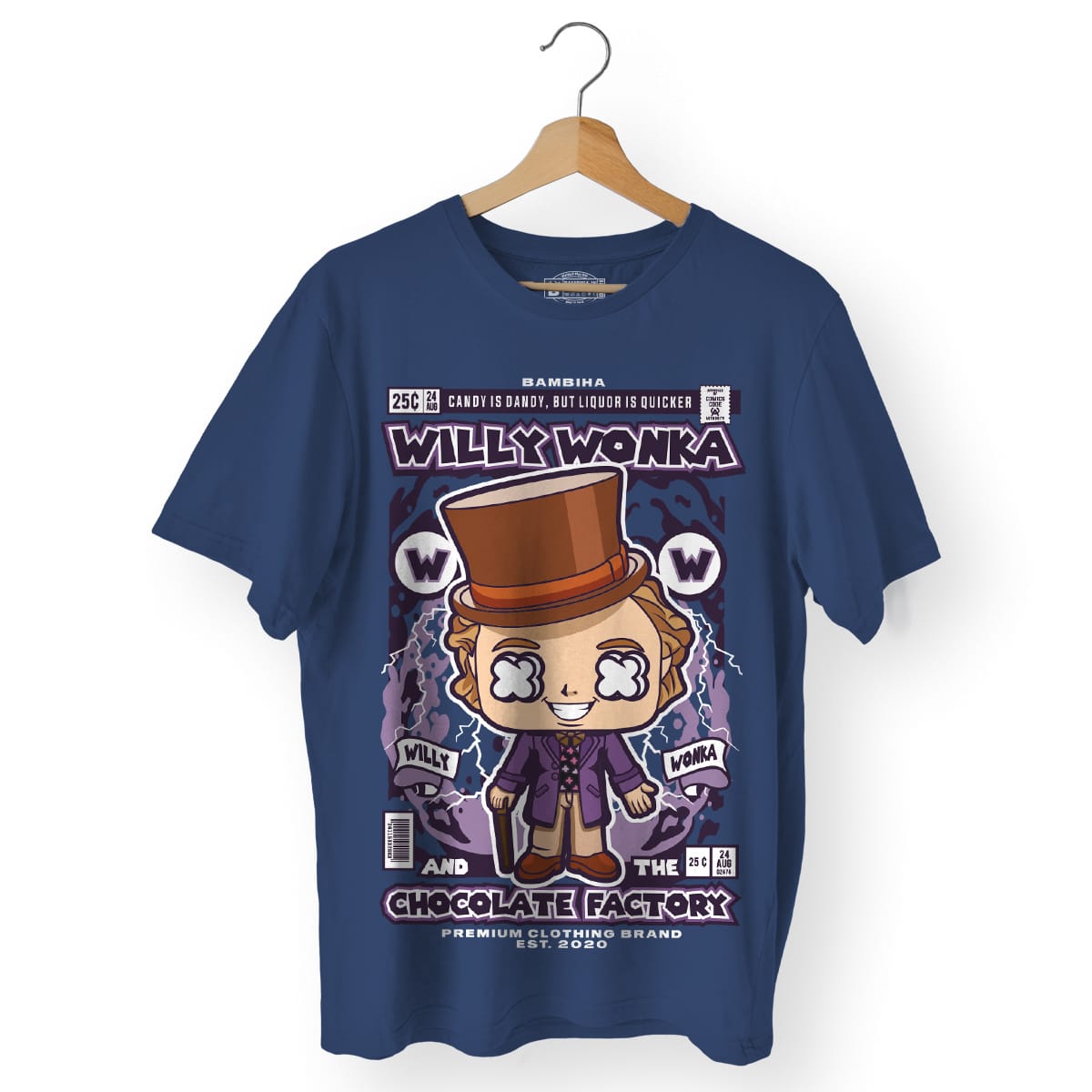 Willy Wonka And The Chocolate Factory Cartoon T-Shirt