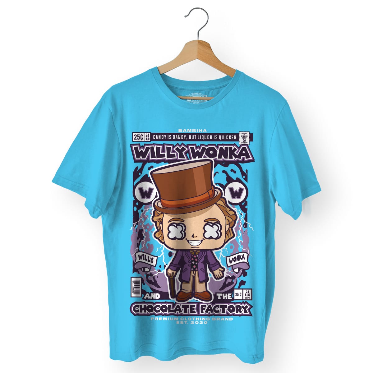 Willy Wonka And The Chocolate Factory Cartoon T-Shirt