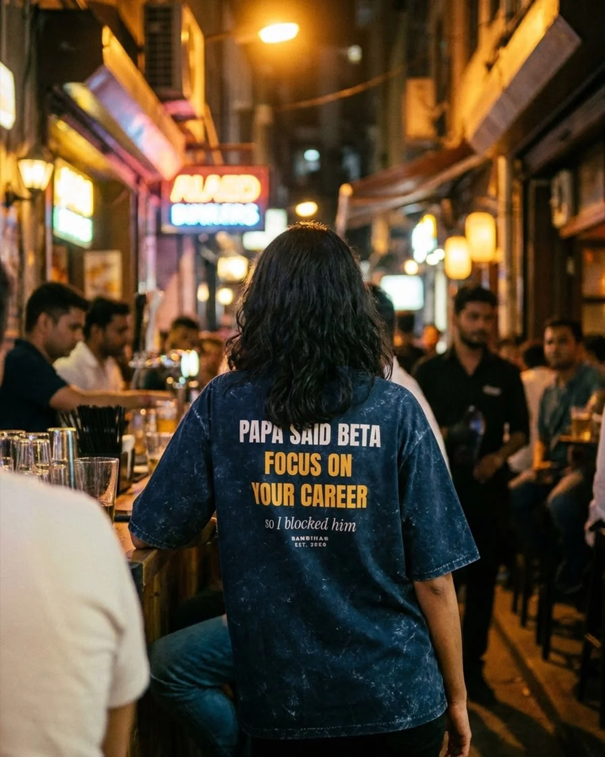 Papa Said Beta Focus On Your Career — Statement Tee - Image 2